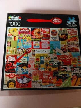 Betty Crocker Vintage Mix 1000-Piece Puzzle - Red, Black, Yellow, Blue